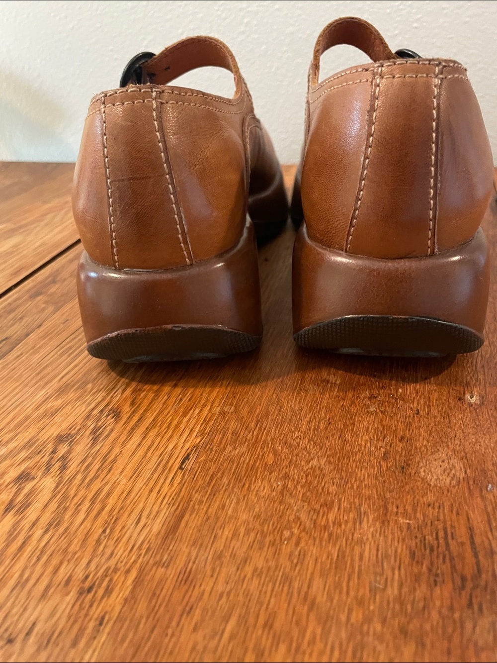Vintage Dansko Leather Mary Jane Clogs — Brown Leather — Size 36 - Picture 5 of 9